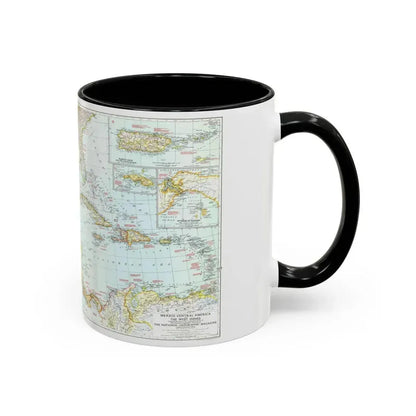 Central America & West Indies (1939) (Map) Accent Coffee Mug - Go Mug Yourself