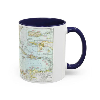 Central America & West Indies (1939) (Map) Accent Coffee Mug - Go Mug Yourself