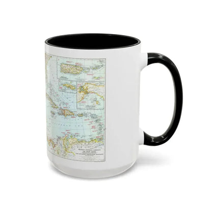 Central America & West Indies (1939) (Map) Accent Coffee Mug - Go Mug Yourself