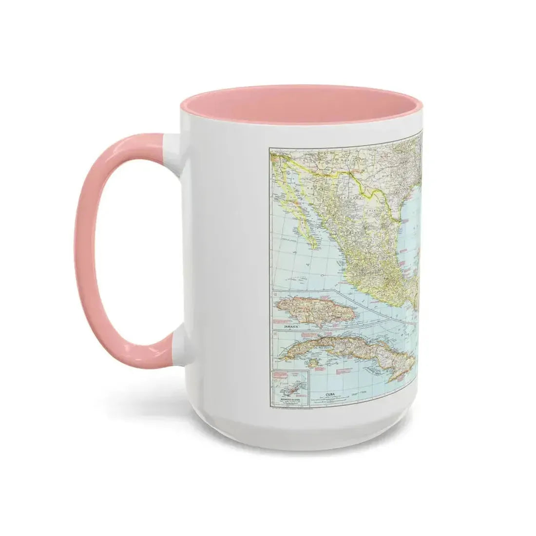 Central America & West Indies (1939) (Map) Accent Coffee Mug - Go Mug Yourself