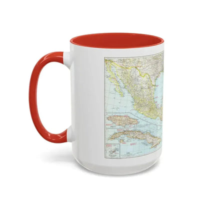 Central America & West Indies (1939) (Map) Accent Coffee Mug - Go Mug Yourself