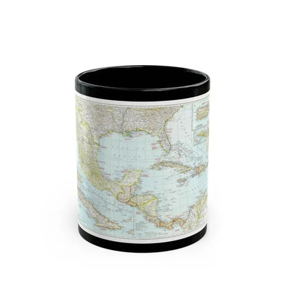 Central America & West Indies (1939) (Map) Black Coffee Mug 11oz - Go Mug Yourself