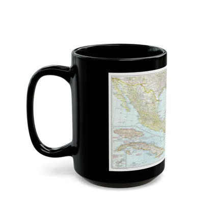 Central America & West Indies (1939) (Map) Black Coffee Mug-Go Mug Yourself