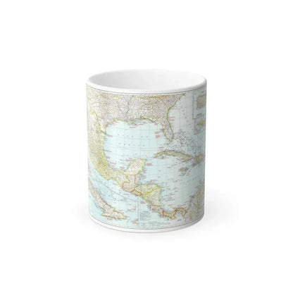 Central America & West Indies (1939) (Map) Color Changing Mug 11oz Default Title 11oz - Go Mug Yourself