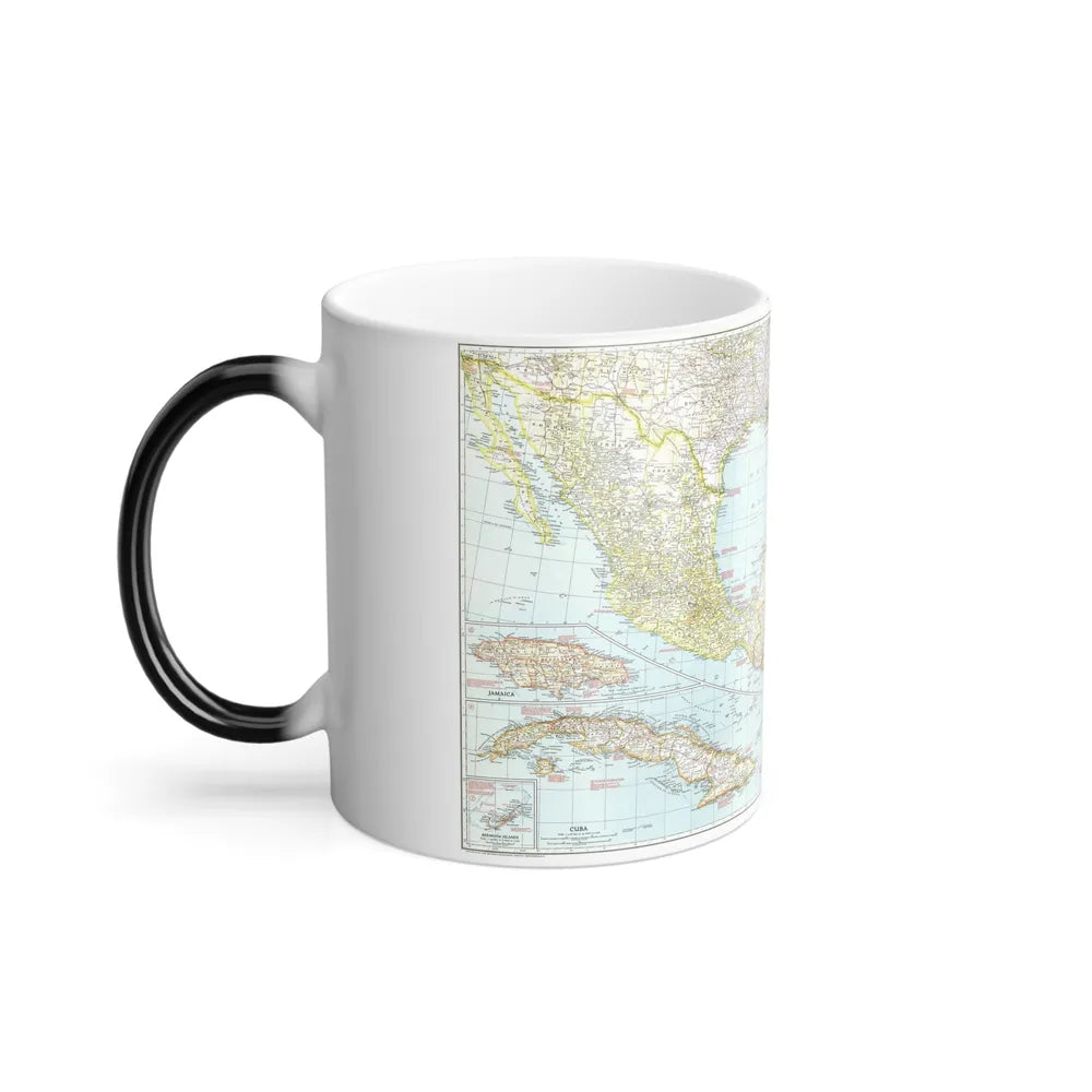 Central America & West Indies (1939) (Map) Color Changing Mug 11oz-Go Mug Yourself