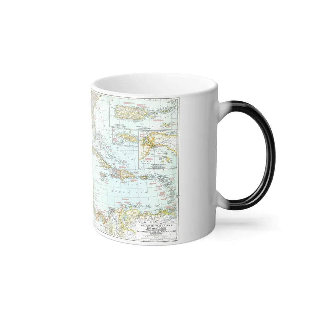 Central America & West Indies (1939) (Map) Color Changing Mug 11oz-Go Mug Yourself