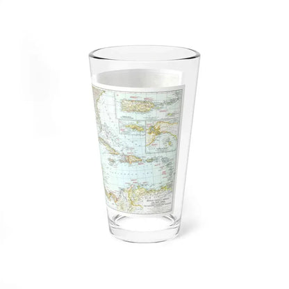 Central America & West Indies (1939) (Map) Pint Glass 16oz - Go Mug Yourself