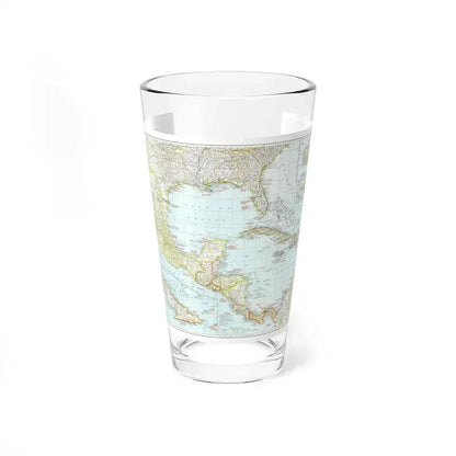 Central America & West Indies (1939) (Map) Pint Glass 16oz - Go Mug Yourself