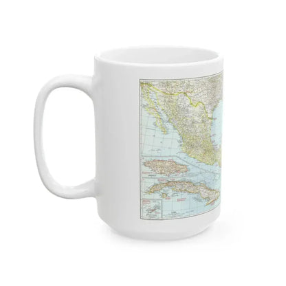 Central America & West Indies (1939) (Map) White Coffee Mug - Go Mug Yourself