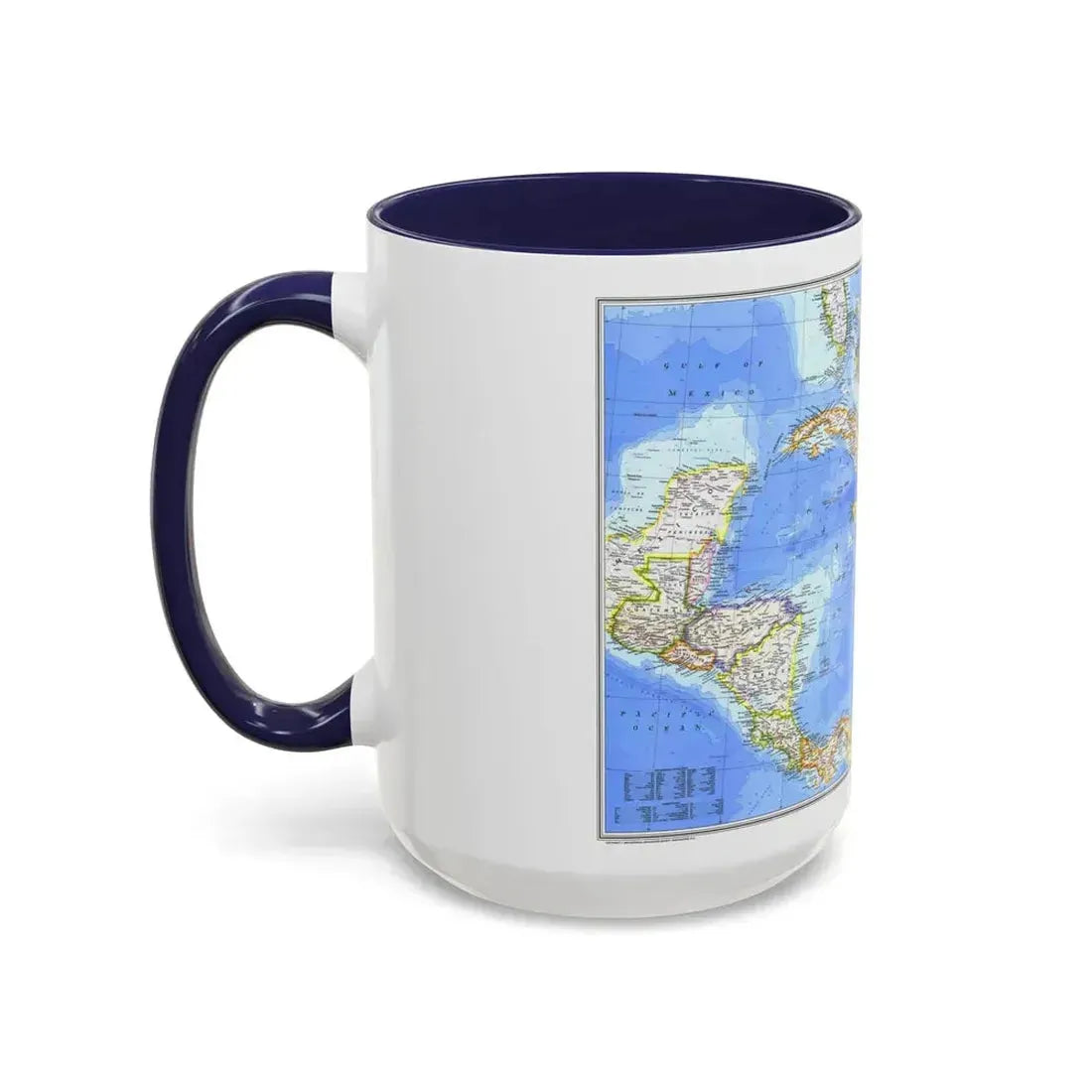 Central America & West Indies(1981) (Map) Accent Coffee Mug - Go Mug Yourself