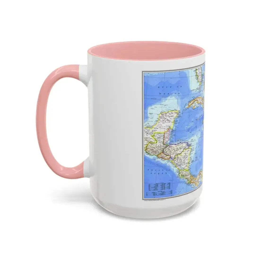 Central America & West Indies(1981) (Map) Accent Coffee Mug - Go Mug Yourself