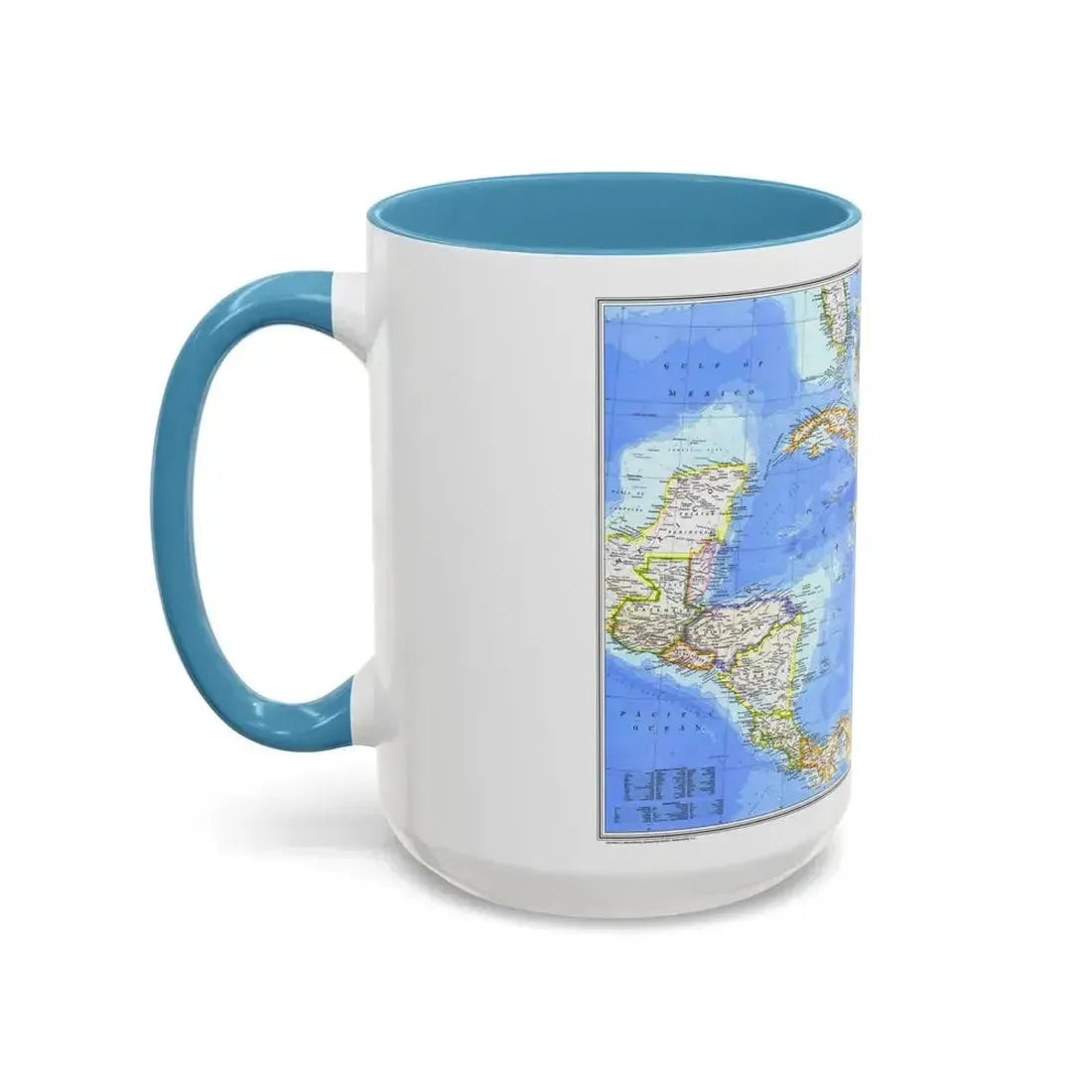 Central America & West Indies(1981) (Map) Accent Coffee Mug - Go Mug Yourself