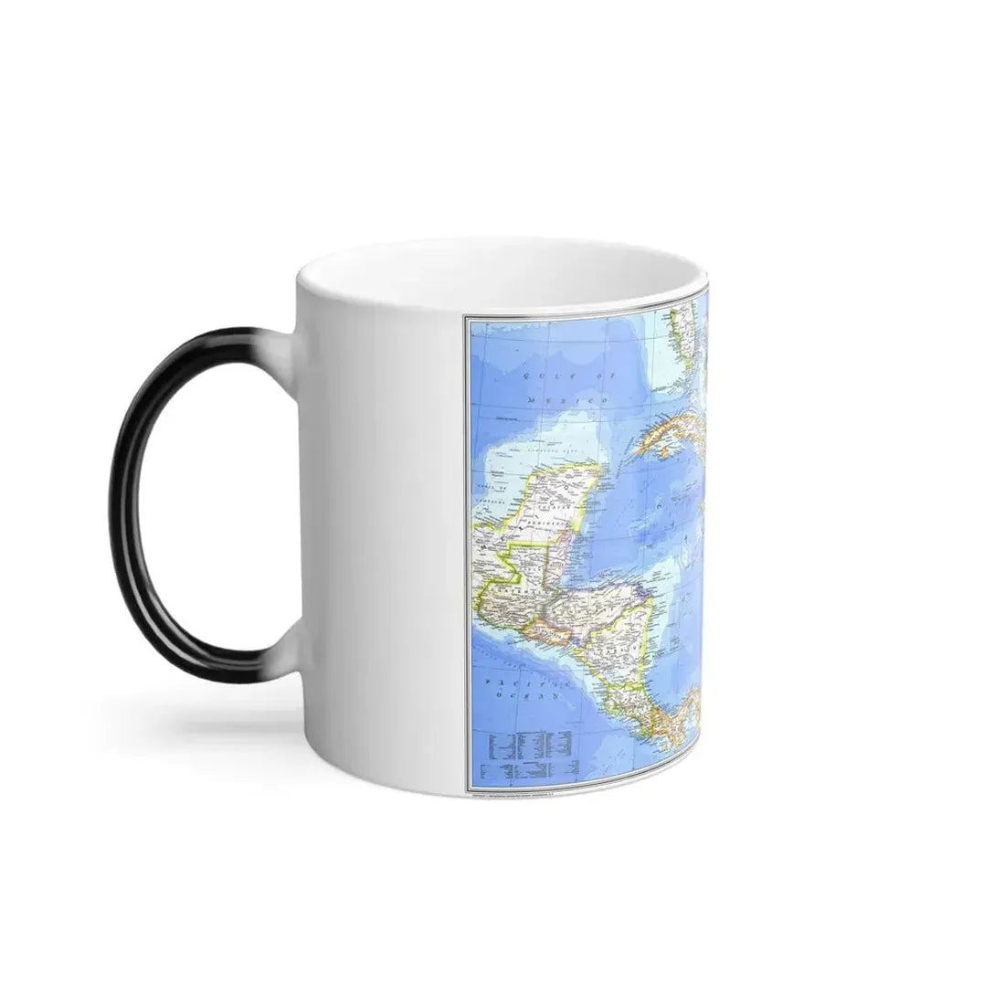Central America & West Indies(1981) (Map) Color Changing Mug 11oz - Go Mug Yourself