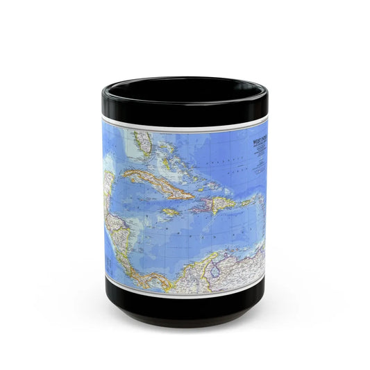 Central America & West Indies(1981) (Map) Black Coffee Mug-15oz-Go Mug Yourself