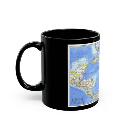 Central America & West Indies(1981) (Map) Black Coffee Mug-Go Mug Yourself