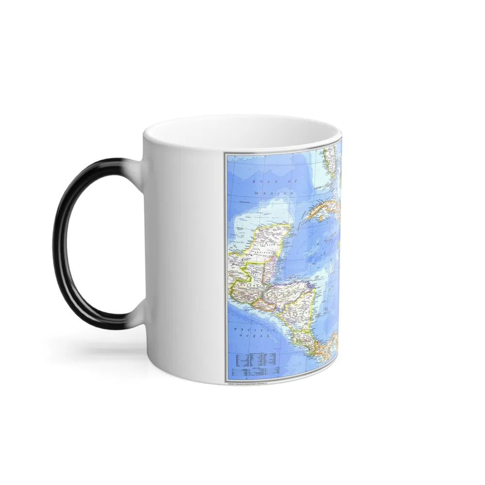 Central America & West Indies(1981) (Map) Color Changing Mug 11oz-Go Mug Yourself