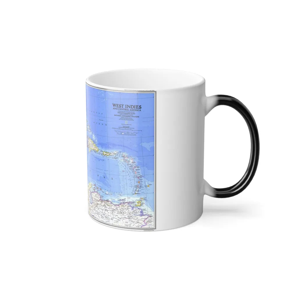 Central America & West Indies(1981) (Map) Color Changing Mug 11oz-Go Mug Yourself