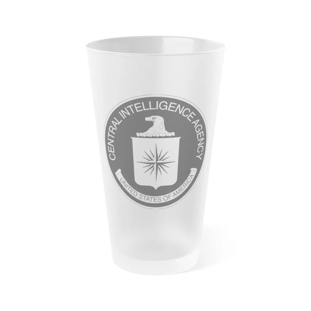 Central Intelligence Agency CIA BW - Frosted Pint Glass 16oz-16oz-Frosted-Go Mug Yourself