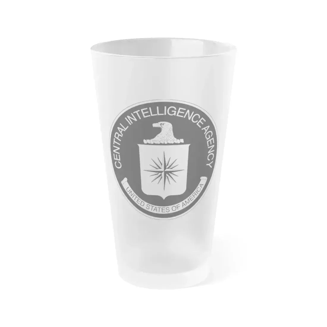 Central Intelligence Agency CIA BW - Frosted Pint Glass 16oz 16oz Frosted - Go Mug Yourself