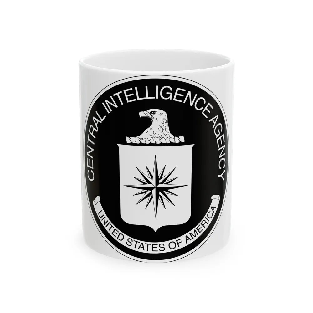 Central Intelligence Agency CIA BW - White Coffee Mug-11oz-Go Mug Yourself