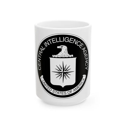 Central Intelligence Agency CIA BW - White Coffee Mug-15oz-Go Mug Yourself