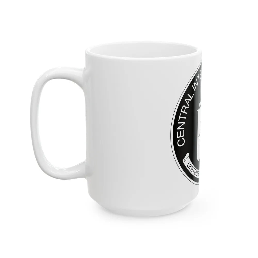 Central Intelligence Agency CIA BW - White Coffee Mug-Go Mug Yourself