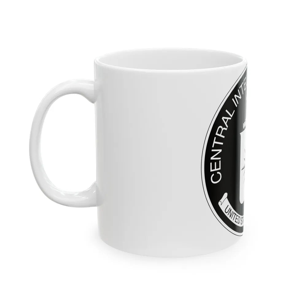 Central Intelligence Agency CIA BW - White Coffee Mug-Go Mug Yourself