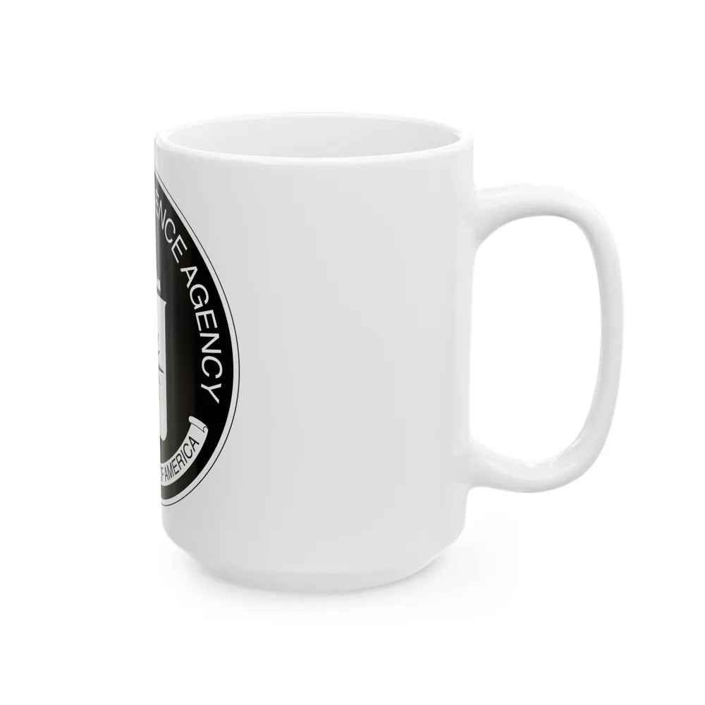 Central Intelligence Agency CIA BW - White Coffee Mug-Go Mug Yourself