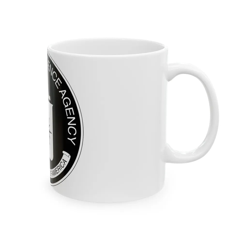 Central Intelligence Agency CIA BW - White Coffee Mug-Go Mug Yourself