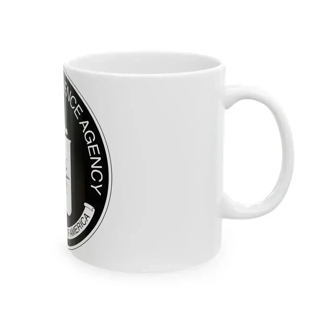 Central Intelligence Agency CIA BW - White Coffee Mug - Go Mug Yourself