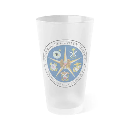 Central Security Service - Frosted Pint Glass 16oz 16oz Frosted - Go Mug Yourself