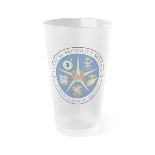 Central Security Service - Frosted Pint Glass 16oz 16oz Frosted - Go Mug Yourself