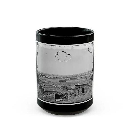 Centreville, Va. Confederate Winter Quarters, South View (U.S. Civil War) Black Coffee Mug 15oz - Go Mug Yourself