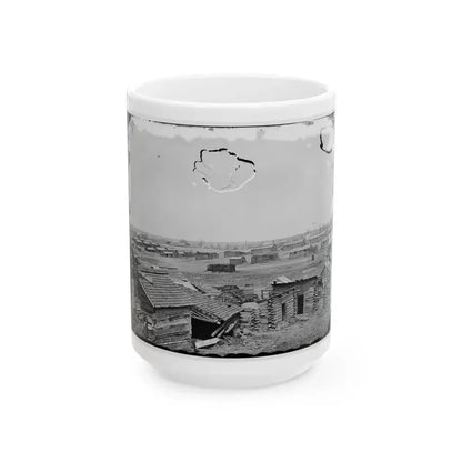 Centreville, Va. Confederate Winter Quarters, South View (U.S. Civil War) White Coffee Mug 15oz - Go Mug Yourself