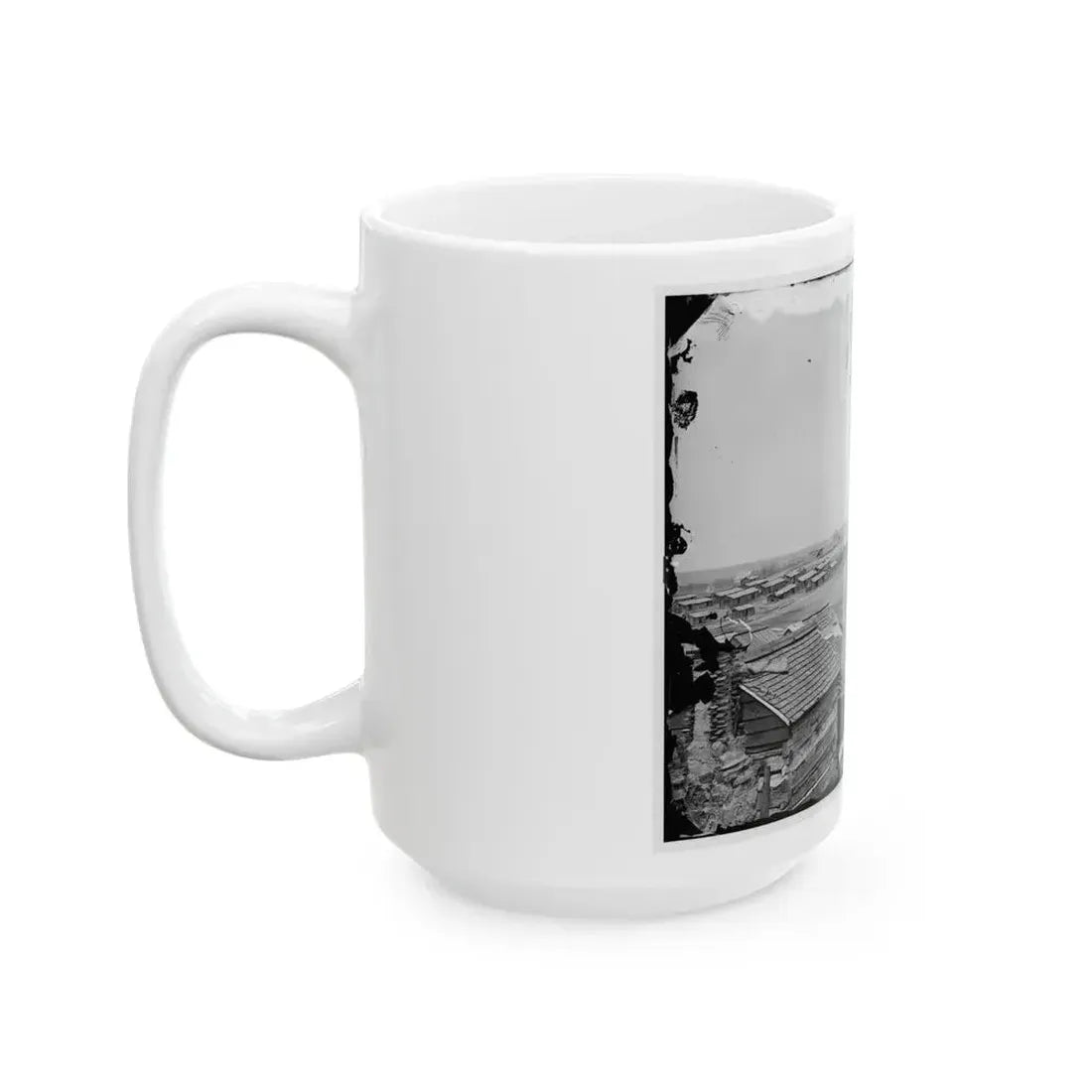Centreville, Va. Confederate Winter Quarters, South View (U.S. Civil War) White Coffee Mug - Go Mug Yourself