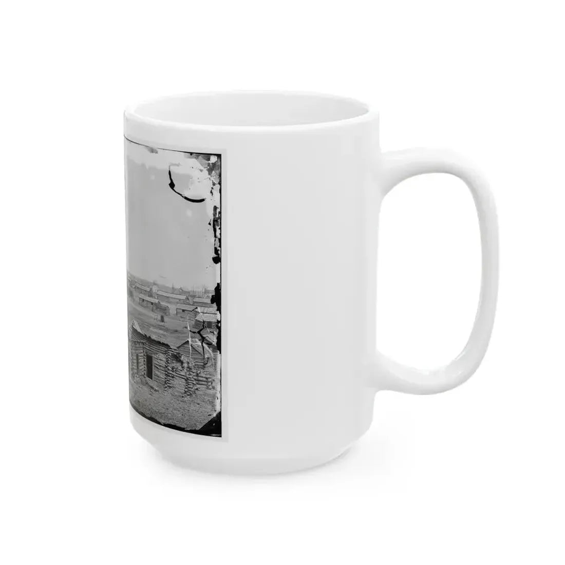 Centreville, Va. Confederate Winter Quarters, South View (U.S. Civil War) White Coffee Mug - Go Mug Yourself