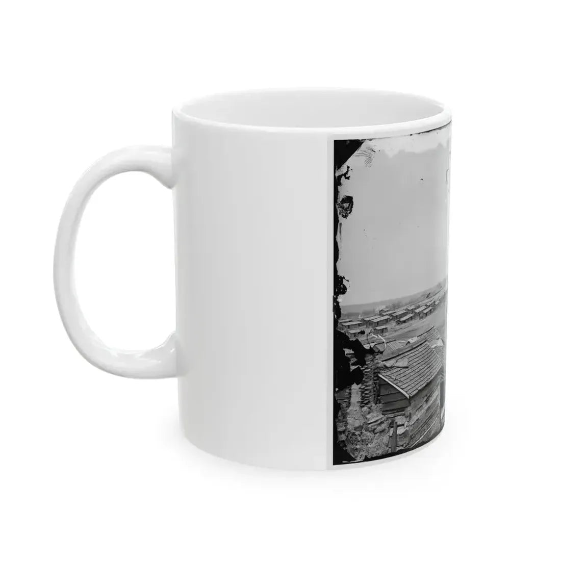 Centreville, Va. Confederate Winter Quarters, South View (U.S. Civil War) White Coffee Mug - Go Mug Yourself