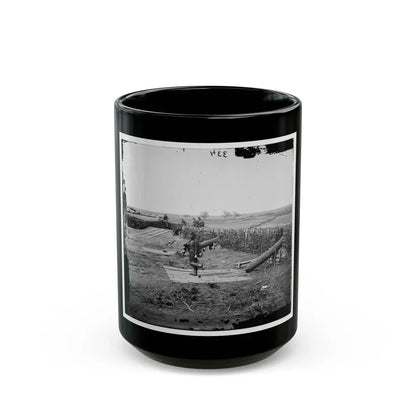 Centreville, Va. Fort On The Heights, With Quaker Guns (U.S. Civil War) Black Coffee Mug 15oz - Go Mug Yourself