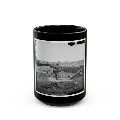 Centreville, Va. Fort On The Heights, With Quaker Guns (U.S. Civil War) Black Coffee Mug 15oz - Go Mug Yourself