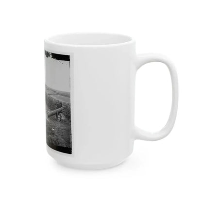 Centreville, Va. Fort On The Heights, With Quaker Guns (U.S. Civil War) White Coffee Mug - Go Mug Yourself