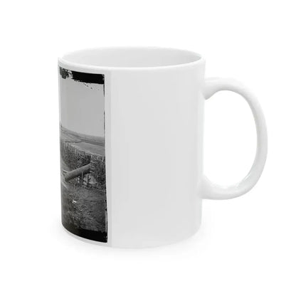 Centreville, Va. Fort On The Heights, With Quaker Guns (U.S. Civil War) White Coffee Mug - Go Mug Yourself