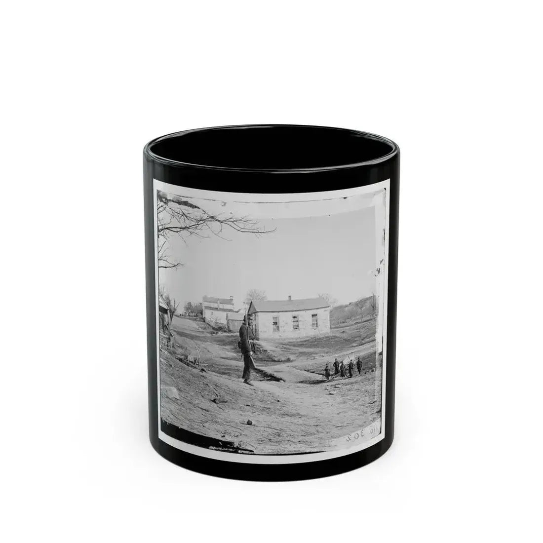 Centreville, Va. Stone Church (U.S. Civil War) Black Coffee Mug 11oz - Go Mug Yourself