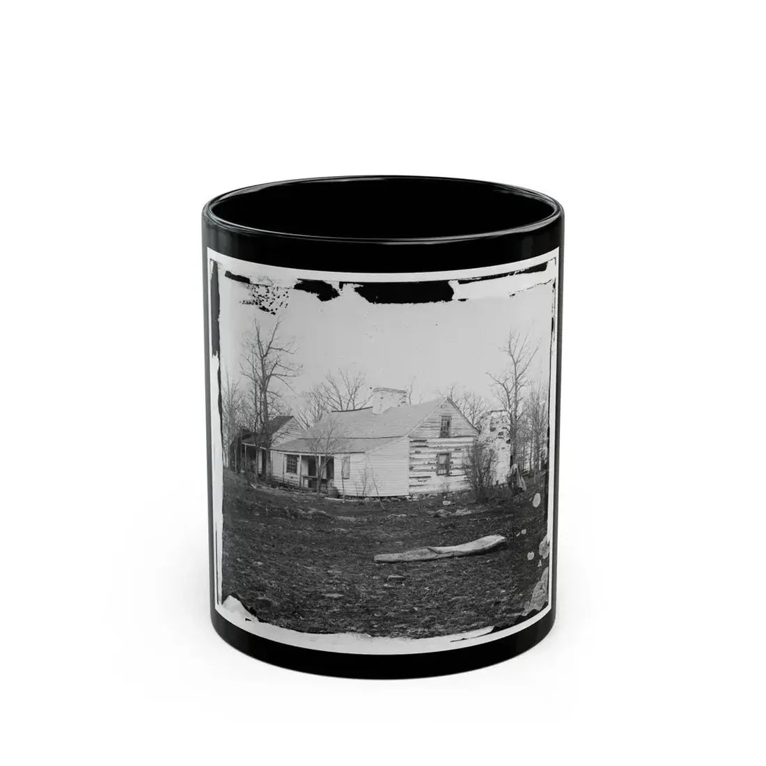 Centreville, Va., Vicinity. Mrs. Spinner's House (U.S. Civil War) Black Coffee Mug 11oz - Go Mug Yourself