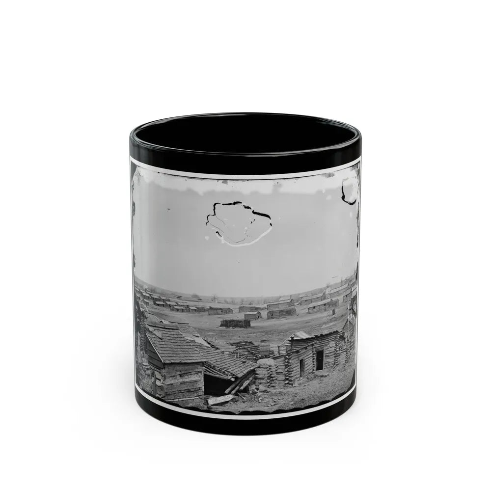 Centreville, Va. Confederate Winter Quarters, South View (U.S. Civil War) Black Coffee Mug-11oz-Go Mug Yourself