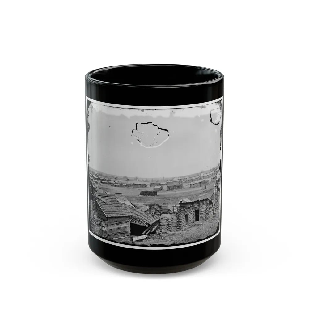 Centreville, Va. Confederate Winter Quarters, South View (U.S. Civil War) Black Coffee Mug-15oz-Go Mug Yourself