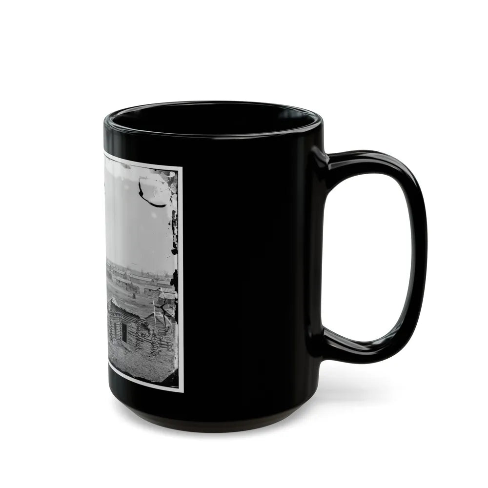 Centreville, Va. Confederate Winter Quarters, South View (U.S. Civil War) Black Coffee Mug-Go Mug Yourself