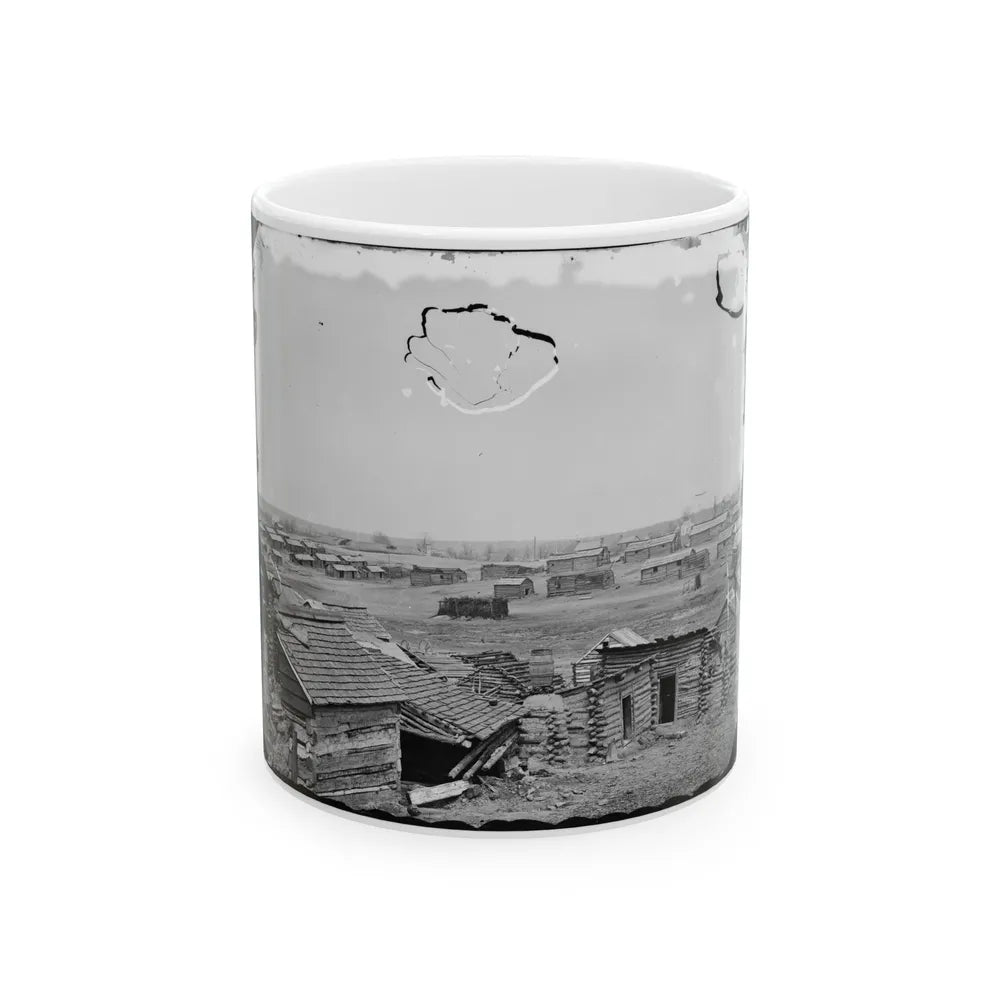 Centreville, Va. Confederate Winter Quarters, South View (U.S. Civil War) White Coffee Mug-11oz-Go Mug Yourself