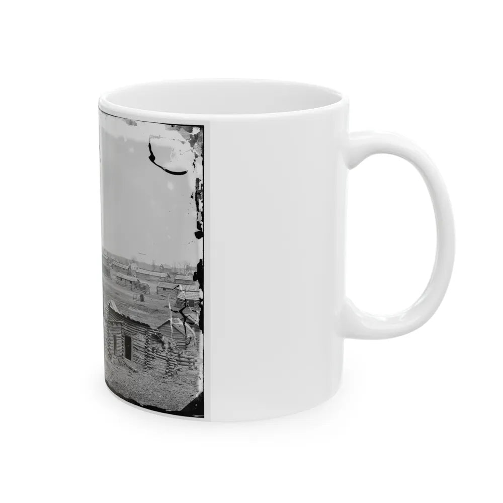 Centreville, Va. Confederate Winter Quarters, South View (U.S. Civil War) White Coffee Mug-Go Mug Yourself