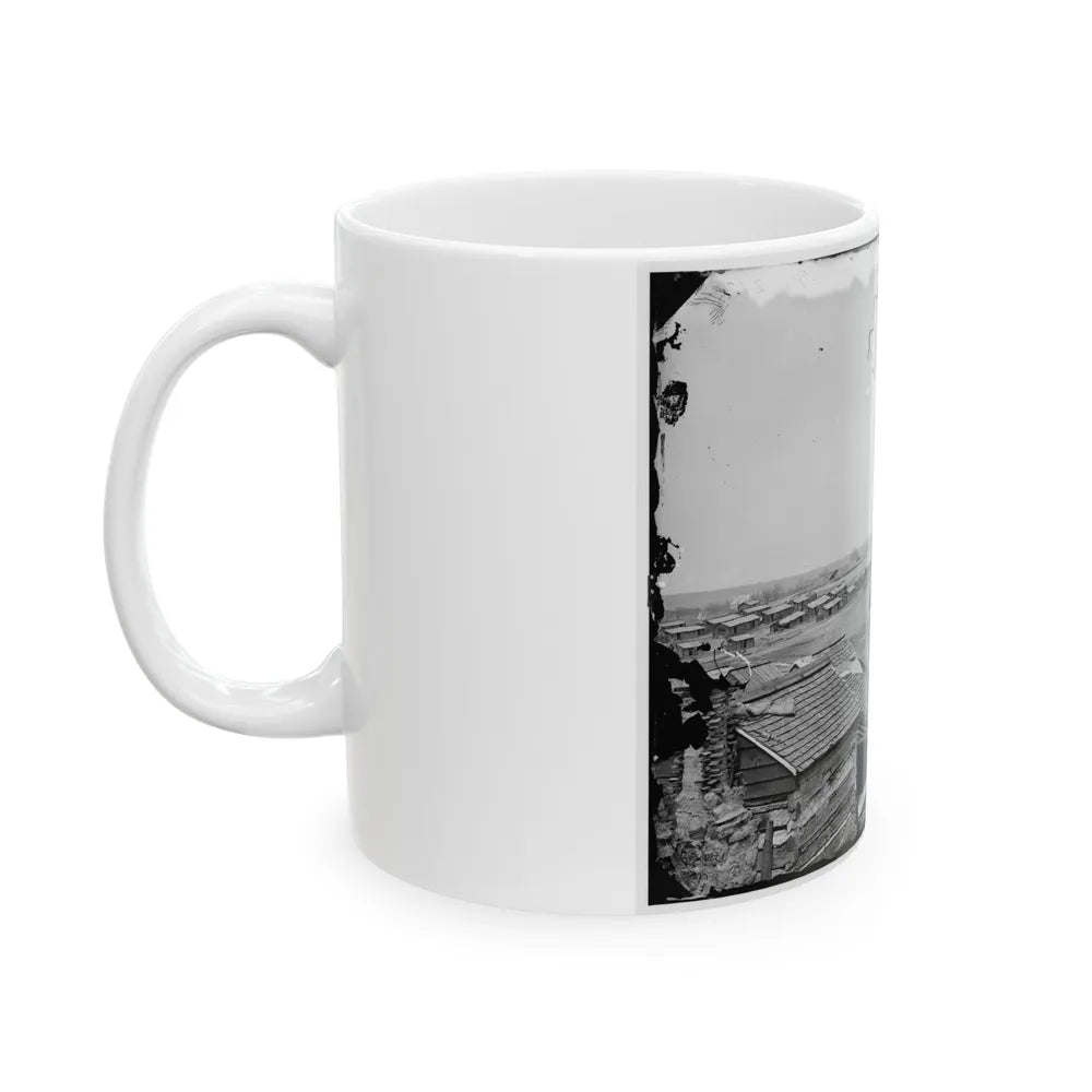 Centreville, Va. Confederate Winter Quarters, South View (U.S. Civil War) White Coffee Mug-Go Mug Yourself