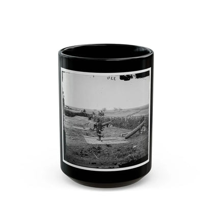 Centreville, Va. Fort On The Heights, With Quaker Guns (U.S. Civil War) Black Coffee Mug-15oz-Go Mug Yourself